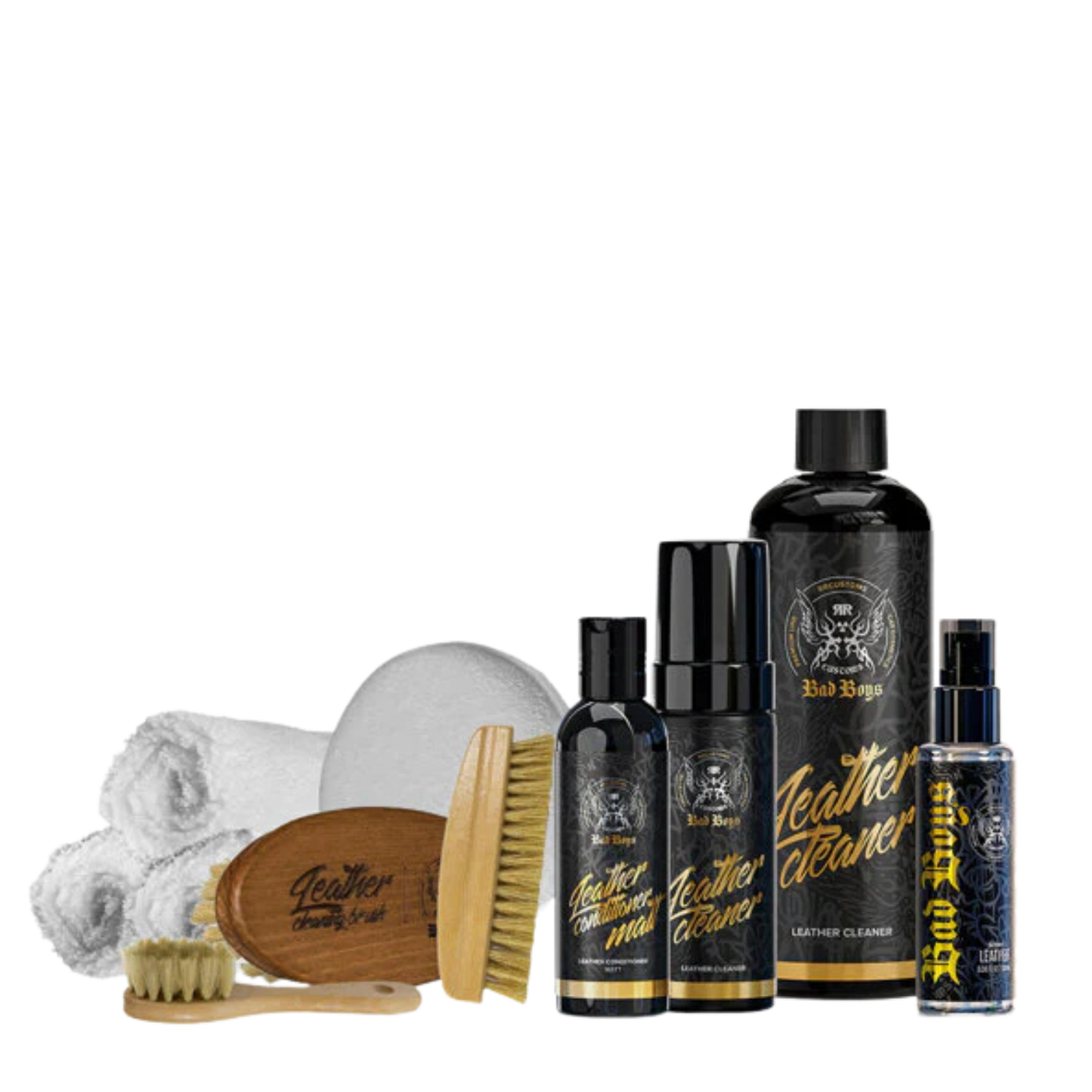 BadBoys Leer Verzorgingsset Premium