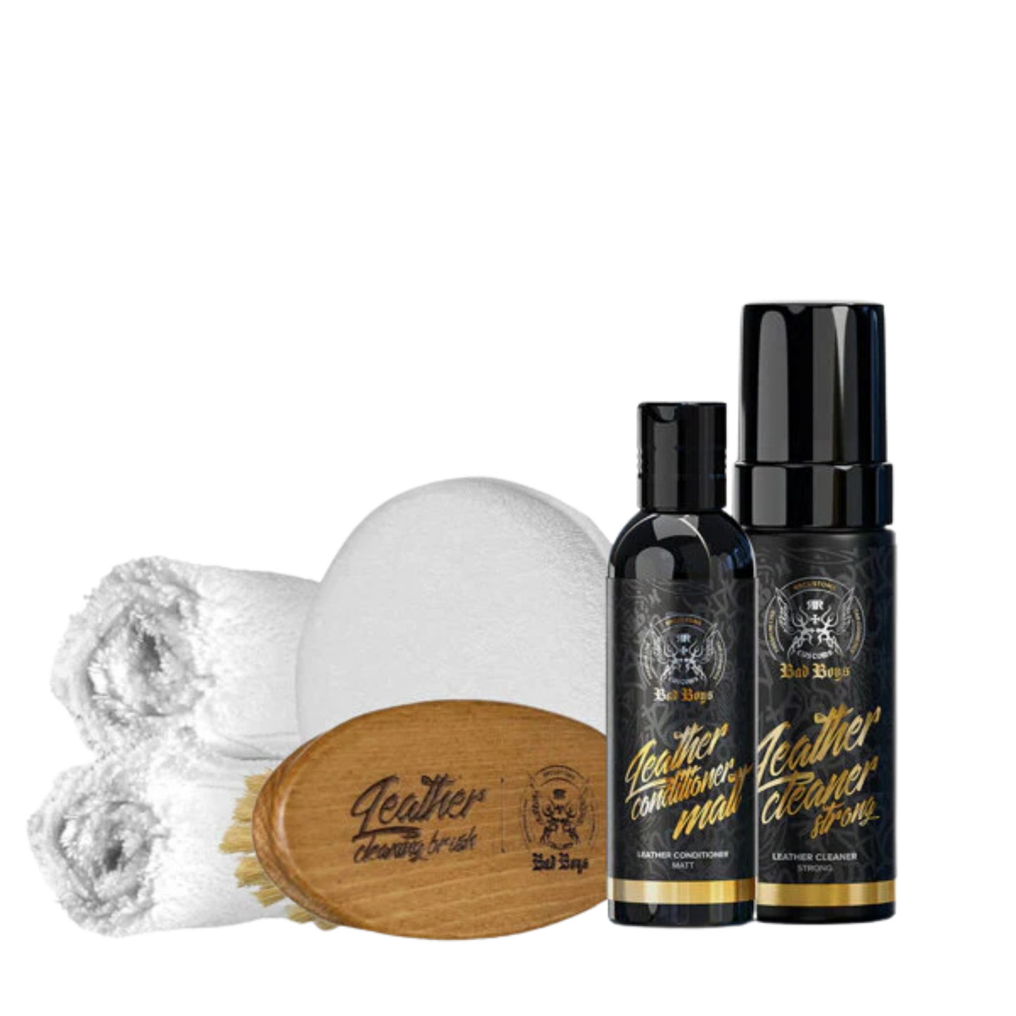 BadBoys Leer Verzorgingsset Standaard Sterk